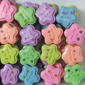 کوکتل پدیکور پا 50 گرمی طرح ستاره